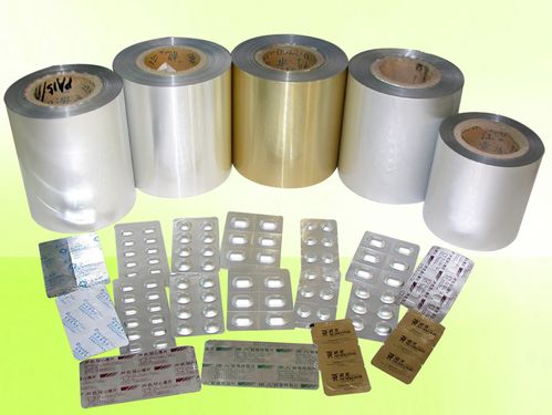 药品的泡罩包装(亦称ptp)是药用铝箔重要用途之一,它采用的材料